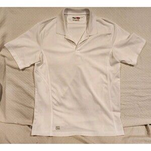 Fila Golf Men's Short Sleeve Polo L Collared Button Up White Polyester
